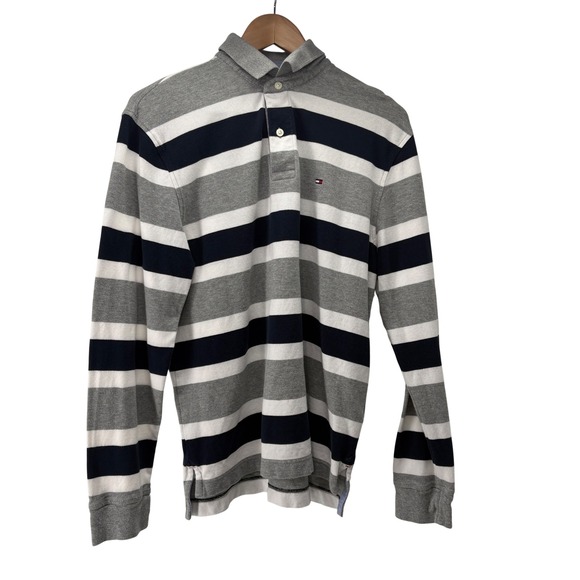 Tommy Hilfiger Other - Tommy Hilfiger Men's Long Sleeve Striped Polo Shirt Classic Fit M Preppy